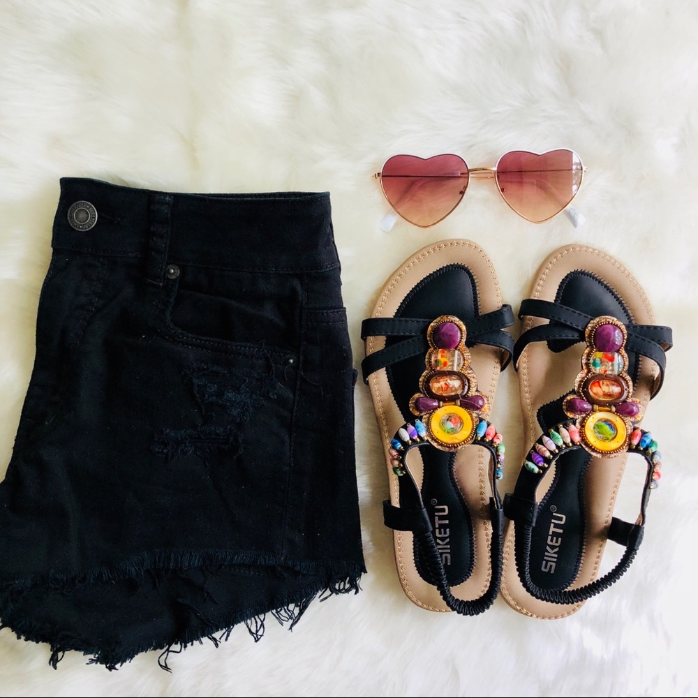 American Eagle Black Jean Shorts.🖤
